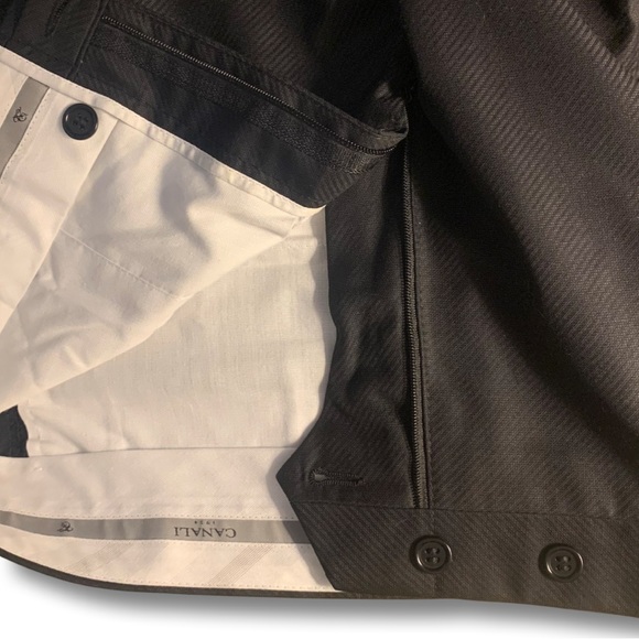 Harry Rosen Charcoal Tessuto Wool Trousers - Picture 3 of 6